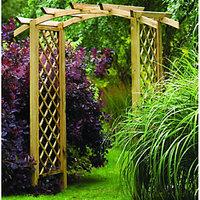 Forest Garden Elgar Curved Trellis Arch - 1870 x 1200 mm