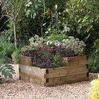 Forest Caledonian Tiered Raised Timber Bed