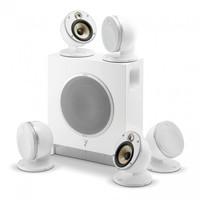 Focal Dome Flax Gloss White 5.1 Speaker Package w/ Air Sub