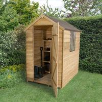 Forest Garden 4x6 Overlap Pressure Treated Apex Shed