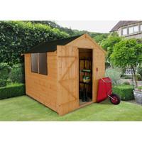 Forest Garden 6x8 Shiplap Dip Treated Apex Shed with Onduline Roof