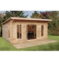 Forest 16ft x 13ft (5.0m x 4.0m) Mendip Log Cabin