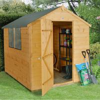 Forest Garden 6x8 Shiplap Dip Treated Apex Shed with Installation