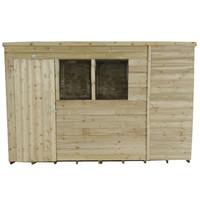 Forest Garden 10x6 Overlap Pressure Treated Pent Shed
