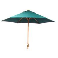 forest green parasol with crank 3 metres