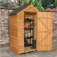 Forest Garden 4x3 Overlap Dip Treated Apex Shed without Windows