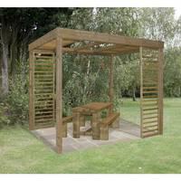 Forest Dining Pergola With Panels