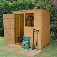 Forest Garden 6x4 Shiplap Dip Treated Pent Shed