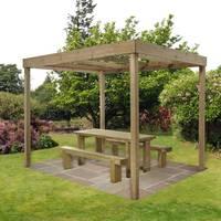 forest dining pergola