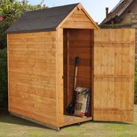 Forest Garden 3x5 Overlap Dip Treated Apex Shed without Windows with Installation