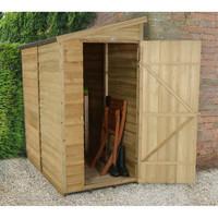 Forest Garden 6x3 Overlap Pressure Treated Pent Shed