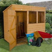 Forest Garden 7x5 Shiplap Dip Treated Pent Shed