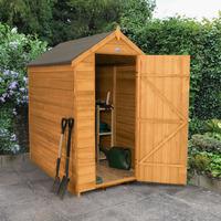 Forest Garden 4x6 Overlap Dip Treated Apex Shed without Windows