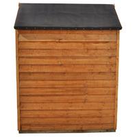 forest garden 5x3 overlap dip treated apex shed without windows with i ...