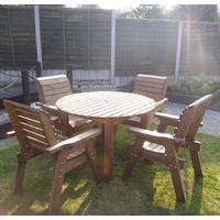 Four Seater Outdoor Circular Table Set