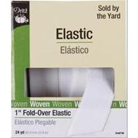 fold over elastic 1x24 yards white 231547