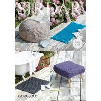 Foot Stool Covers and Rugs in Sirdar Gorgeous (7965) Digital Version