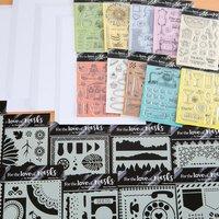 For the Love of Stamps Ultimate Bundle May Collection - Includes 10 Stamp Sets, 10 Masks and Free Ink Me Cardstock 405316