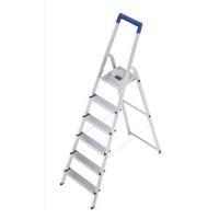 Folding Aluminium Ladder 6 Non Slip Ribbed Steps 8120-601