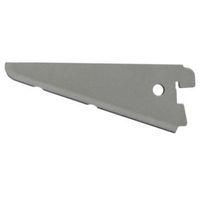 form twinslot silver matt steel shelf bracket d120mm