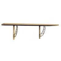 form gold bronze effect steel shelf bracket