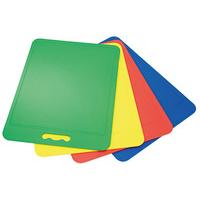 Four Coloured Chopping Boards and Four FREE Chopping Mats