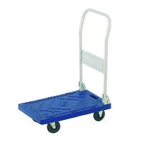 folding plastic platform trolleys white 385 x 600 steel handle