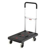 folding plastic platform truck 410mm w x 920mm h 120kg capacity