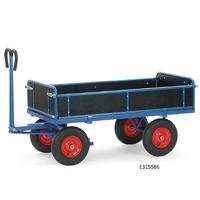 four sided turntable truck 1600 x 900mm 1000kg capacity pneumatic tyre