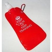 Folding Water Bottle Hydrosport-keep Calm & Keep Training, 4 Colors Available