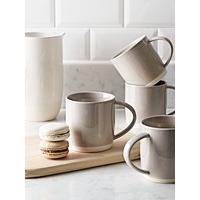 Four Dip Glaze Mugs - Grey