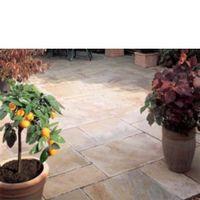 Fossil Buff Natural Sandstone Mixed Size Paving Pack (L)4570mm (W)3340mm 15.30 m²