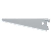 Form Twinslot White Matt Steel Steel Shelf Brackets (D)120mm