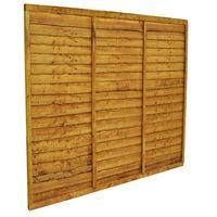 forest forest 6x5ft trade lap fence panel 4 pack