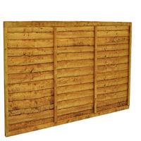 forest forest 6x4ft trade lap fence panel 7 pack