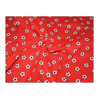 Footballs Print Polycotton Dress Fabric