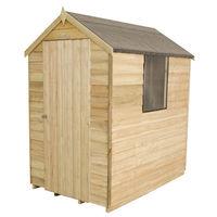 Forest Forest 4x6ft Apex Overlap Pressure Treated Shed