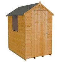 Forest Forest 4x6ft Apex Shipland Dipped Shed (Assembled)