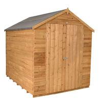 Forest Forest 8x6ft Apex Overlap Dipped Shed No Window (Assembled)