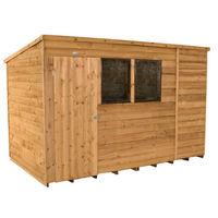 Forest Forest 10x6ft Pent Overlap Dipped Shed