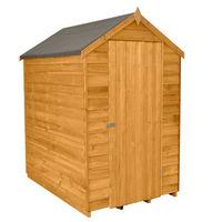 forest forest 4x6ft apex overlap dipped shed no windows assembled