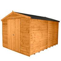 Forest Forest 8x12ft Apex Overlap Dipped Shed (Assembled)