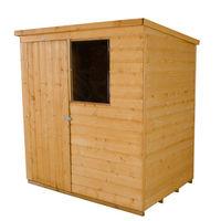 Forest Forest 6x4ft Pent Shiplap Dipped Shed (Assembled)