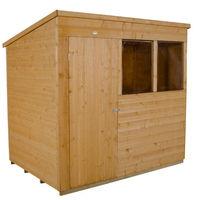 Forest Forest 7x5ft Pent Shiplap Dipped Shed (Assembled)