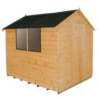 Forest Forest 6x8ft Apex Shiplap Dipped Shed with Corrugated Roof