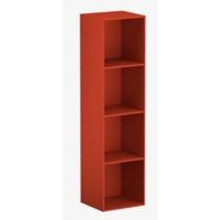 form konnect red 4 cube shelving unit h1372mm w352mm