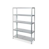 form axial galvanised shelving unit h1800mm w1200mm