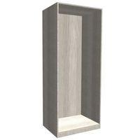 form darwin grey oak effect tall wardrobe cabinet