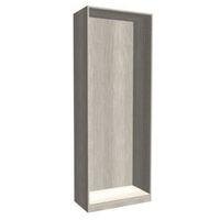 form darwin grey oak effect tall wardrobe cabinet