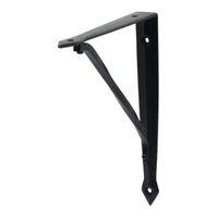 Form Classic Twist Black Shelf Bracket (D)150mm